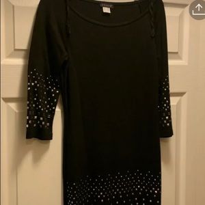 Black Venus dress. Lots of glitter